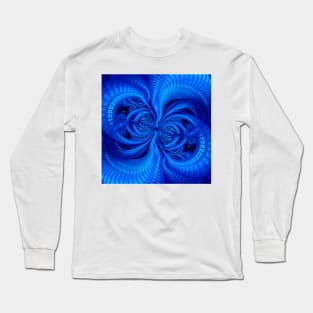 THE KİSS. FLORAL FANTASY in NEON BLUE Long Sleeve T-Shirt